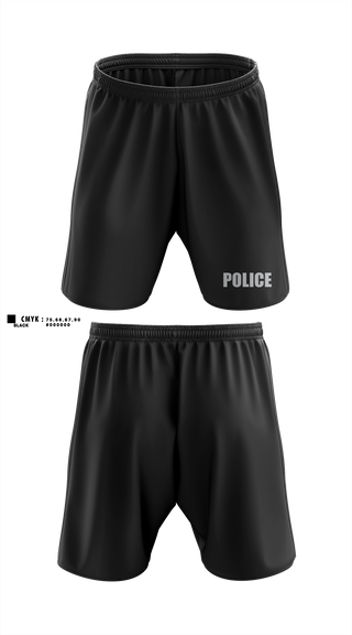Athletic Shorts With Pockets, Millington Police Department, Police, Teamtime, Team time, sublimation, custom sports apparel, team uniforms, spirit wear, spiritwear, sports uniforms, custom shirts, team store, custom team store, fundraiser sports, apparel fundraiser