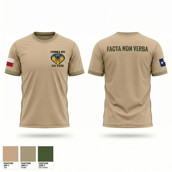 Old School Cotton Feel Shirt, 3BN/6BDE Cobras, Army, Teamtime, Team time, sublimation, custom sports apparel, team uniforms, spirit wear, spiritwear, sports uniforms, custom shirts, team store, custom team store, fundraiser sports, apparel fundraiser