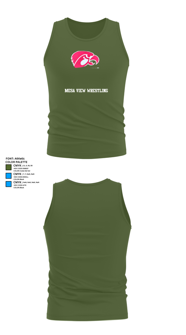 Tank Top, Mesa View Wrestling, Wrestling, Teamtime, Team time, sublimation, custom sports apparel, team uniforms, spirit wear, spiritwear, sports uniforms, custom shirts, team store, custom team store, fundraiser sports, apparel fundraiser