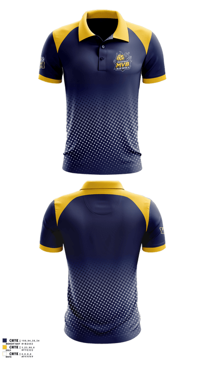 Blue devils volleyball 65846214 Short Sleeve Performance Polo - 2