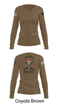 1500 QM Co 49393659 Women's Long Sleeve V-neck Shirt - 17