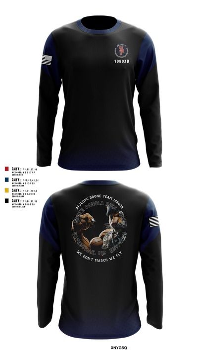 AFJROTC MS-081 DRONE TEAM 88778530 Long Sleeve Performance Shirt 230