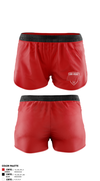 Womens Shorts, Oak Ridge Youth Association, Softball, Teamtime, Team time, sublimation, custom sports apparel, team uniforms, spirit wear, spiritwear, sports uniforms, custom shirts, team store, custom team store, fundraiser sports, apparel fundraiser