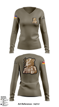 Bronze Crew 21388144 Women's Long Sleeve V-neck Shirt - 1
