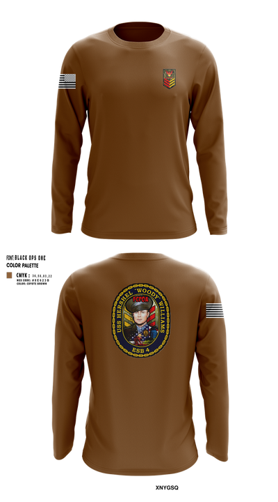 USA Hershel “Woody” Williams ESB-4 20224643 Long Sleeve Performance Shirt 100