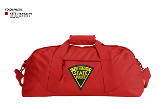 Duffle Bag, West Virginia State Police, Police, Teamtime, Team time, sublimation, custom sports apparel, team uniforms, spirit wear, spiritwear, sports uniforms, custom shirts, team store, custom team store, fundraiser sports, apparel fundraiser