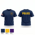 Fowler Police Department 7328378 Old School Cotton Feel Shirt - 1