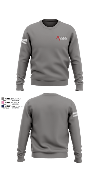 Crew Neck Sweatshirt, Agoge Combatives, , Teamtime, Team time, sublimation, custom sports apparel, team uniforms, spirit wear, spiritwear, sports uniforms, custom shirts, team store, custom team store, fundraiser sports, apparel fundraiser