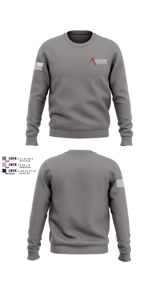Crew Neck Sweatshirt, Agoge Combatives, , Teamtime, Team time, sublimation, custom sports apparel, team uniforms, spirit wear, spiritwear, sports uniforms, custom shirts, team store, custom team store, fundraiser sports, apparel fundraiser