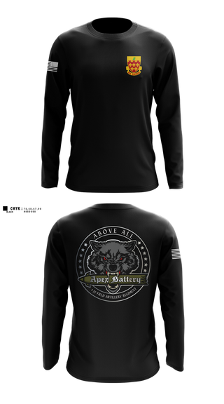 Long Sleeve Performance Shirt, Alpha 1-77 FA, , Teamtime, Team time, sublimation, custom sports apparel, team uniforms, spirit wear, spiritwear, sports uniforms, custom shirts, team store, custom team store, fundraiser sports, apparel fundraiser