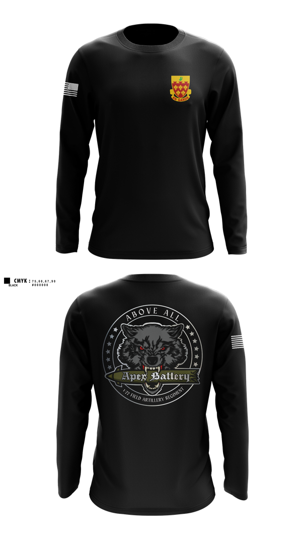 Long Sleeve Performance Shirt, Alpha 1-77 FA, , Teamtime, Team time, sublimation, custom sports apparel, team uniforms, spirit wear, spiritwear, sports uniforms, custom shirts, team store, custom team store, fundraiser sports, apparel fundraiser