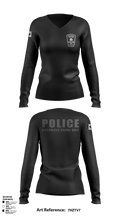Akwesasne Organized Crime Unit Women's Long Sleeve V-neck Shirt - 2