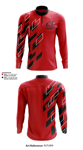 Quarter Zip Jacket, BHS Hawks Dance Team, Spirit Store, Teamtime, Team time, sublimation, custom sports apparel, team uniforms, spirit wear, spiritwear, sports uniforms, custom shirts, team store, custom team store, fundraiser sports, apparel fundraiser