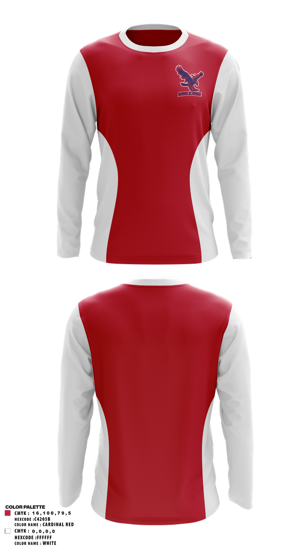 Long Sleeve Performance Polo, Academy of Careers and Exploration Football, , Teamtime, Team time, sublimation, custom sports apparel, team uniforms, spirit wear, spiritwear, sports uniforms, custom shirts, team store, custom team store, fundraiser sports, apparel fundraiser