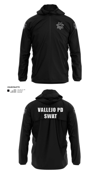 Windbreaker, Vallejo PD SWAT, Police, Teamtime, Team time, sublimation, custom sports apparel, team uniforms, spirit wear, spiritwear, sports uniforms, custom shirts, team store, custom team store, fundraiser sports, apparel fundraiser