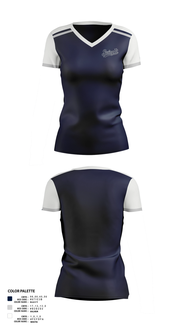 Womens Short Sleeve Vneck Shirt, Swing It Fastpitch, Softball, Teamtime, Team time, sublimation, custom sports apparel, team uniforms, spirit wear, spiritwear, sports uniforms, custom shirts, team store, custom team store, fundraiser sports, apparel fundraiser
