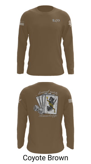 Long Sleeve Performance Shirt, Bravo Company 532ND Military Battalion, , Teamtime, Team time, sublimation, custom sports apparel, team uniforms, spirit wear, spiritwear, sports uniforms, custom shirts, team store, custom team store, fundraiser sports, apparel fundraiser