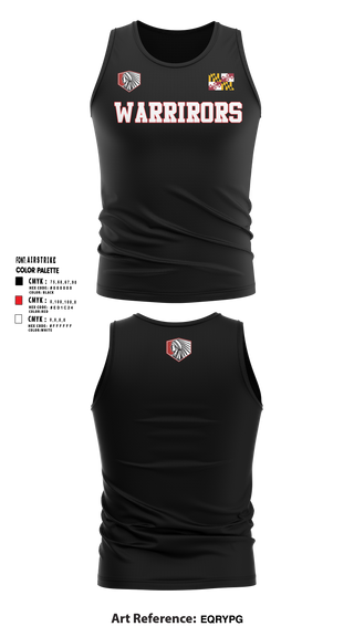 Tank Top, Maryland Warriors, Track & Field, Teamtime, Team time, sublimation, custom sports apparel, team uniforms, spirit wear, spiritwear, sports uniforms, custom shirts, team store, custom team store, fundraiser sports, apparel fundraiser