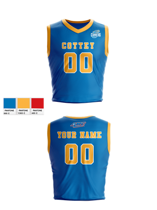 Womens Basketball Jersey, Cottey College Basketball, Women's Basketball, Teamtime, Team time, sublimation, custom sports apparel, team uniforms, spirit wear, spiritwear, sports uniforms, custom shirts, team store, custom team store, fundraiser sports, apparel fundraiser
