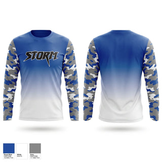 Long Sleeve Performance Shirt, Storm, Baseball, Teamtime, Team time, sublimation, custom sports apparel, team uniforms, spirit wear, spiritwear, sports uniforms, custom shirts, team store, custom team store, fundraiser sports, apparel fundraiser