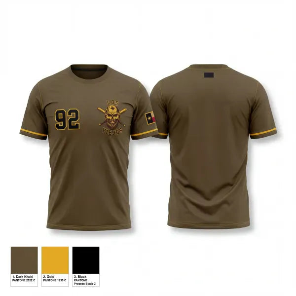 Short Sleeve Performance Shirt, Los Viejos, Baseball, Teamtime, Team time, sublimation, custom sports apparel, team uniforms, spirit wear, spiritwear, sports uniforms, custom shirts, team store, custom team store, fundraiser sports, apparel fundraiser
