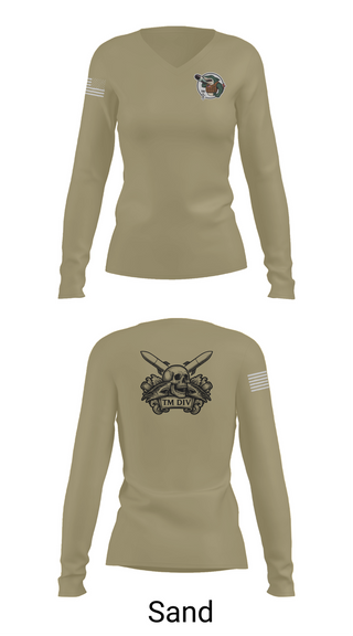 Womens Long Sleeve Vneck Shirt, USS Illinois (SSN 786), , Teamtime, Team time, sublimation, custom sports apparel, team uniforms, spirit wear, spiritwear, sports uniforms, custom shirts, team store, custom team store, fundraiser sports, apparel fundraiser
