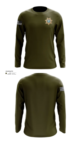 Long Sleeve Performance Shirt, Pottawattamie County Sheriff's Office, Police, Teamtime, Team time, sublimation, custom sports apparel, team uniforms, spirit wear, spiritwear, sports uniforms, custom shirts, team store, custom team store, fundraiser sports, apparel fundraiser