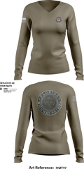 Florida Highway Patrol 5155523 Women's Long Sleeve V-neck Shirt - 101