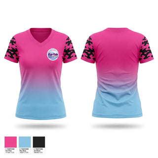 Womens Short Sleeve Vneck Shirt, Pompano Beach Riptide, Softball, Teamtime, Team time, sublimation, custom sports apparel, team uniforms, spirit wear, spiritwear, sports uniforms, custom shirts, team store, custom team store, fundraiser sports, apparel fundraiser