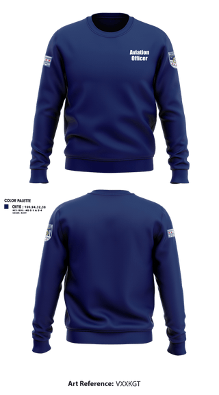 Crew Neck Sweatshirt, Aviation officer, Police, Teamtime, Team time, sublimation, custom sports apparel, team uniforms, spirit wear, spiritwear, sports uniforms, custom shirts, team store, custom team store, fundraiser sports, apparel fundraiser
