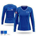 JETS 82657891 Women's Long Sleeve V-neck Shirt - 1
