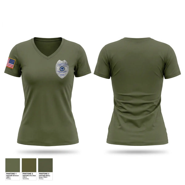 Womens Short Sleeve Vneck Shirt, Connecticut College Campus Safety, Police, Teamtime, Team time, sublimation, custom sports apparel, team uniforms, spirit wear, spiritwear, sports uniforms, custom shirts, team store, custom team store, fundraiser sports, apparel fundraiser