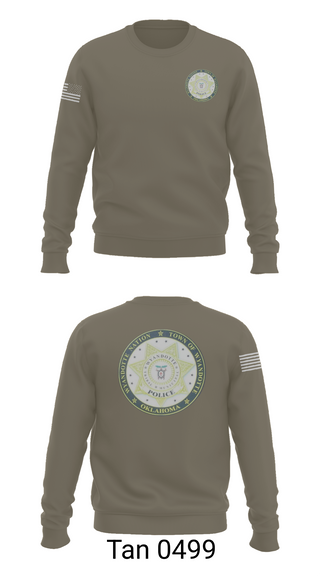 Crew Neck Sweatshirt, Wyandotte Nation Police, Police, Teamtime, Team time, sublimation, custom sports apparel, team uniforms, spirit wear, spiritwear, sports uniforms, custom shirts, team store, custom team store, fundraiser sports, apparel fundraiser