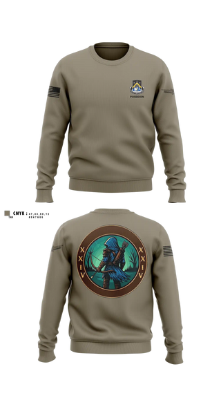 Crew Neck Sweatshirt, 24TH MDSB, Army, Teamtime, Team time, sublimation, custom sports apparel, team uniforms, spirit wear, spiritwear, sports uniforms, custom shirts, team store, custom team store, fundraiser sports, apparel fundraiser