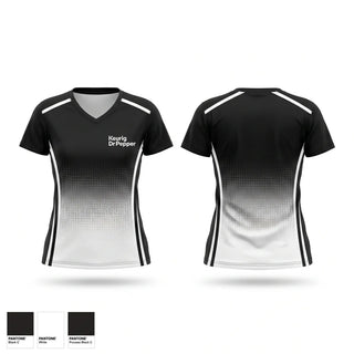 Womens Short Sleeve Vneck Shirt, Keurig Dr Pepper, , Teamtime, Team time, sublimation, custom sports apparel, team uniforms, spirit wear, spiritwear, sports uniforms, custom shirts, team store, custom team store, fundraiser sports, apparel fundraiser