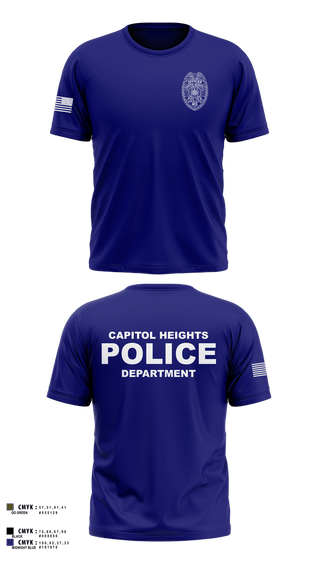 Old School Cotton Feel Shirt, Capitol Heights Police Dept., Police, Teamtime, Team time, sublimation, custom sports apparel, team uniforms, spirit wear, spiritwear, sports uniforms, custom shirts, team store, custom team store, fundraiser sports, apparel fundraiser