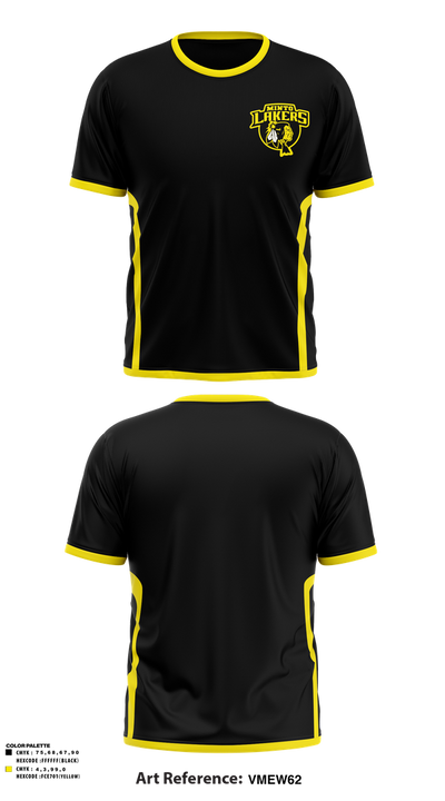 Minto Lakers Basketball 3667371 Short Sleeve Performance Shirt - 1