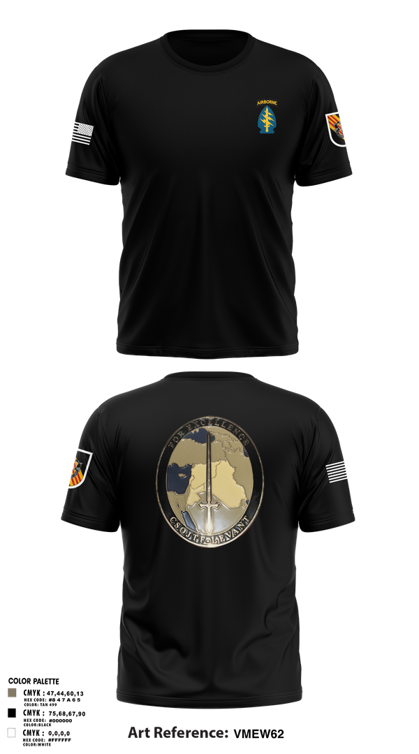 Old School Cotton Feel Shirt, 5th Special Forces Group, , Teamtime, Team time, sublimation, custom sports apparel, team uniforms, spirit wear, spiritwear, sports uniforms, custom shirts, team store, custom team store, fundraiser sports, apparel fundraiser
