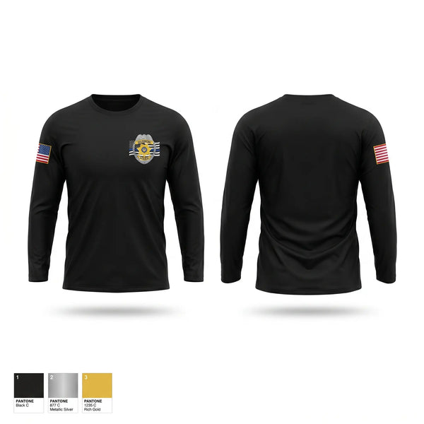 Long Sleeve Performance Shirt, Hudson Police Department, Police, Teamtime, Team time, sublimation, custom sports apparel, team uniforms, spirit wear, spiritwear, sports uniforms, custom shirts, team store, custom team store, fundraiser sports, apparel fundraiser