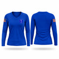 Pontotoc Technology Center Women's Long Sleeve V-neck Shirt - 1