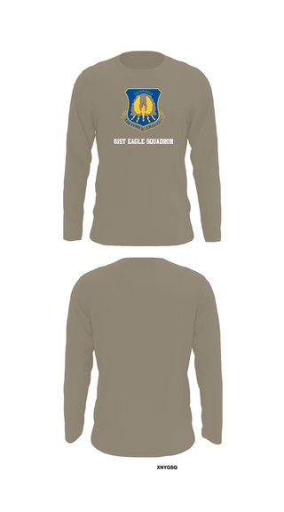 Long Sleeve Performance Shirt, 61st Eagle Squadron, Air Force, Teamtime, Team time, sublimation, custom sports apparel, team uniforms, spirit wear, spiritwear, sports uniforms, custom shirts, team store, custom team store, fundraiser sports, apparel fundraiser