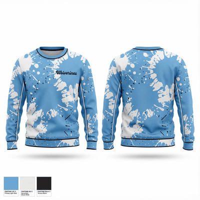 Wolverines 61477773 Crew Neck Sweatshirt - 1