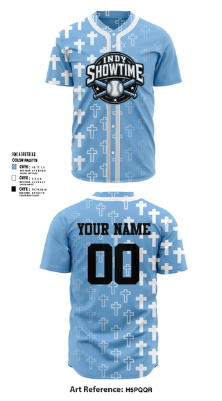 Full Button Baseball Jersey, Indy Showtime, Baseball, Teamtime, Team time, sublimation, custom sports apparel, team uniforms, spirit wear, spiritwear, sports uniforms, custom shirts, team store, custom team store, fundraiser sports, apparel fundraiser