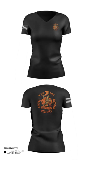 Womens Short Sleeve Vneck Shirt, Fire Rescue Operations Group, Fire Department, Teamtime, Team time, sublimation, custom sports apparel, team uniforms, spirit wear, spiritwear, sports uniforms, custom shirts, team store, custom team store, fundraiser sports, apparel fundraiser