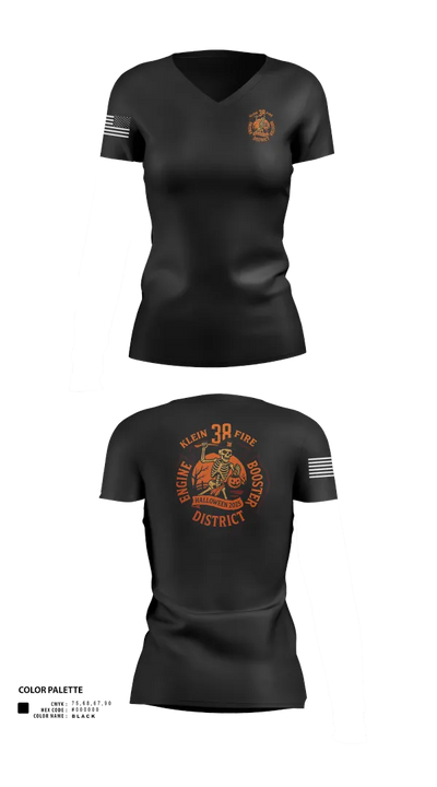 Fire Rescue Operations Group 65022293 Women's Short Sleeve V-neck Shirt - 200