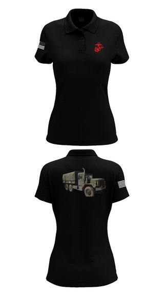 Womens Short Sleeve Performance Polo, H&S Battalion HQ CO Station Motor T, , Teamtime, Team time, sublimation, custom sports apparel, team uniforms, spirit wear, spiritwear, sports uniforms, custom shirts, team store, custom team store, fundraiser sports, apparel fundraiser