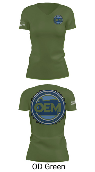 Womens Short Sleeve Vneck Shirt, Oregon Emergency Management, Police, Teamtime, Team time, sublimation, custom sports apparel, team uniforms, spirit wear, spiritwear, sports uniforms, custom shirts, team store, custom team store, fundraiser sports, apparel fundraiser