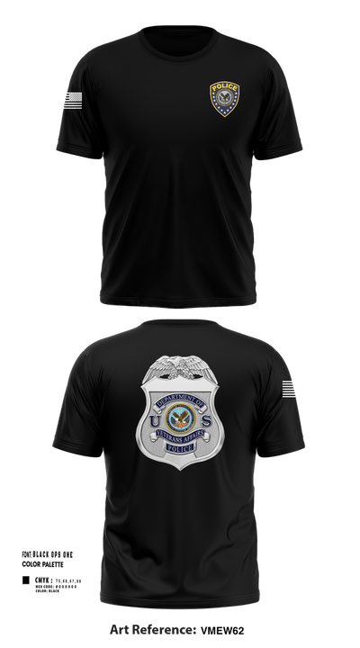 Veterans Affairs Police 31710090 Short Sleeve Performance Shirt - 1