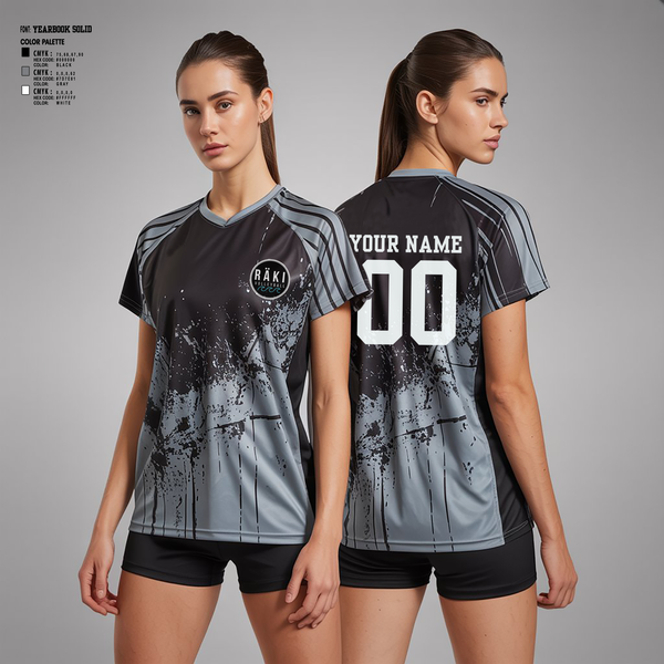 Womens Short Sleeve Vneck Shirt, Raki Volleyball, Women's Volleyball, Teamtime, Team time, sublimation, custom sports apparel, team uniforms, spirit wear, spiritwear, sports uniforms, custom shirts, team store, custom team store, fundraiser sports, apparel fundraiser