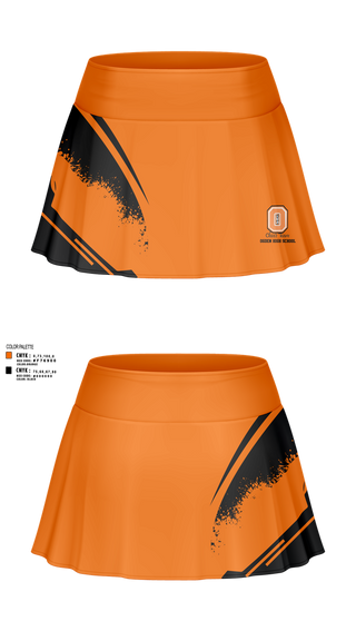 Skort, Ogden High School Cheer, Cheer, Teamtime, Team time, sublimation, custom sports apparel, team uniforms, spirit wear, spiritwear, sports uniforms, custom shirts, team store, custom team store, fundraiser sports, apparel fundraiser